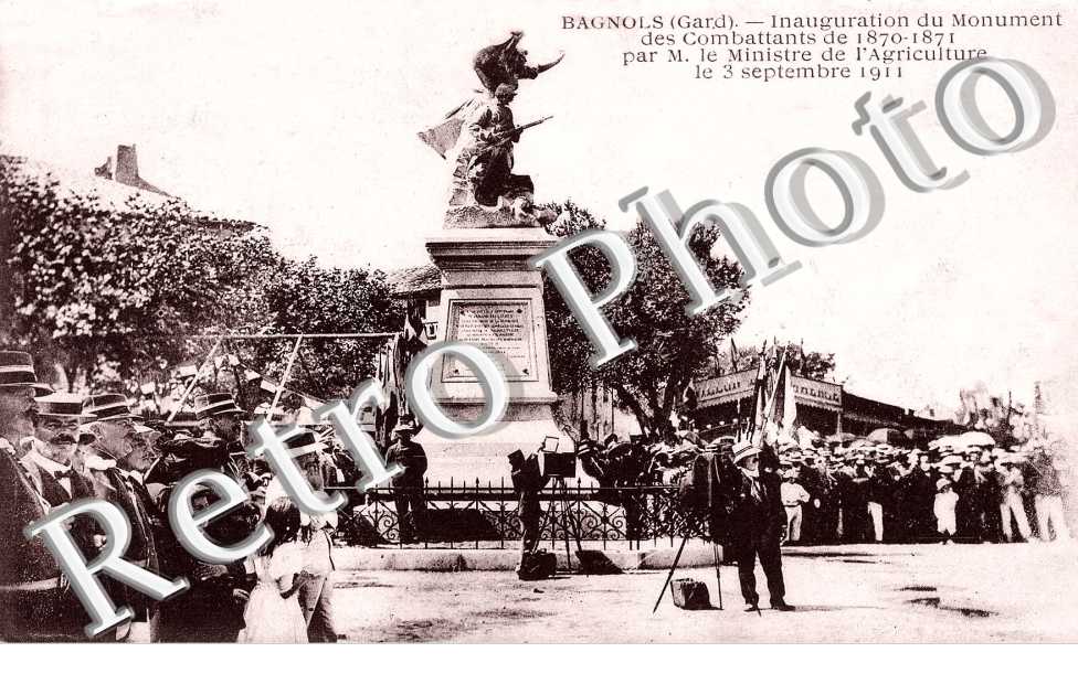 Inauguration du monument des combattants de 1870-1871.