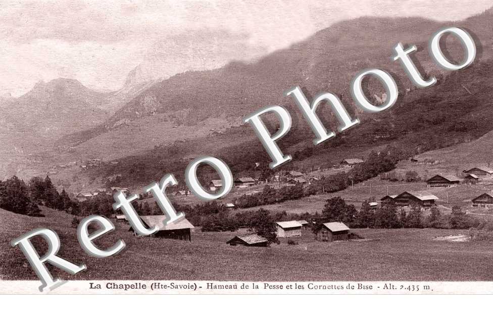 Hameau de la pesse et les Cornettes de Bise