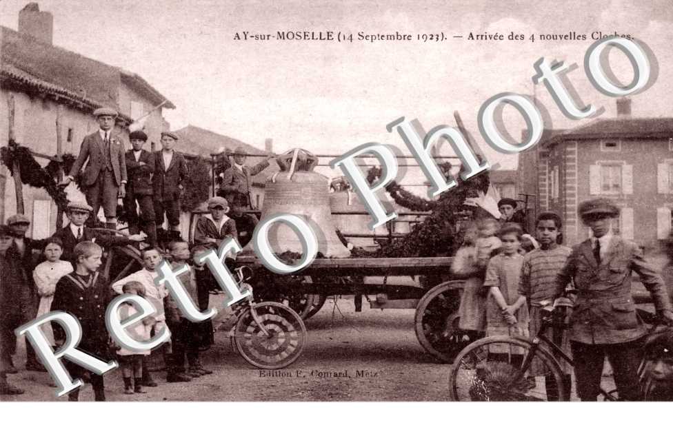 arrivee des 4 nouvelles cloches 14 septembre 1923