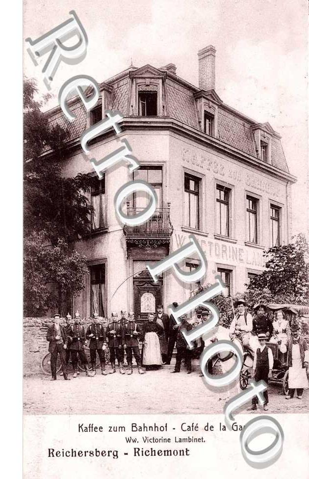 Cafde la Gare - belle carte anim