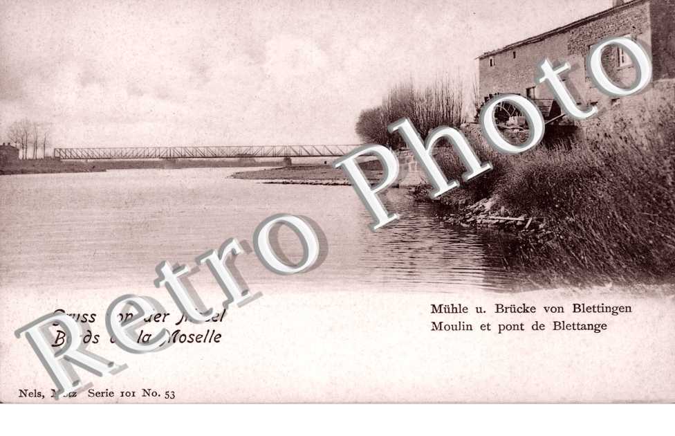 Moulin et pont de Blettange