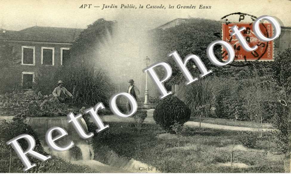 jardin public, la cascade, les grandes eaux