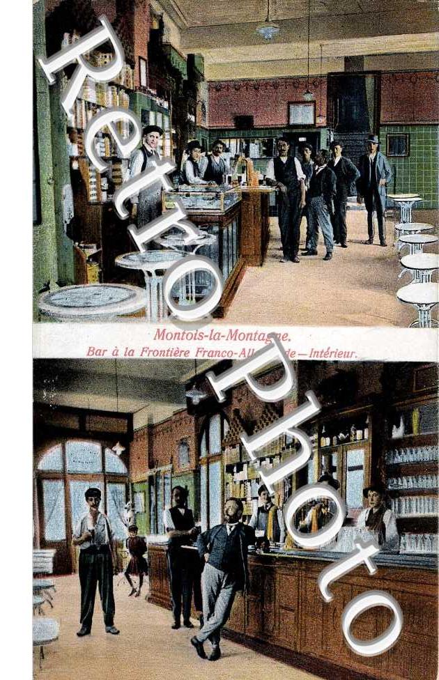 bar a la frontiere franco-allemande, interieur
