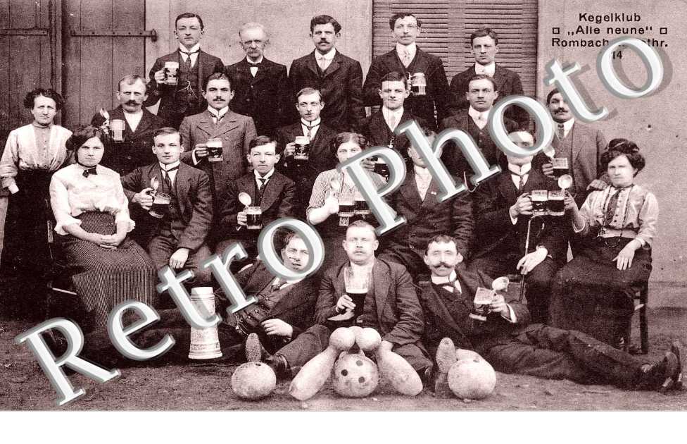 Kegelklub  " Alle Neune  " 1914