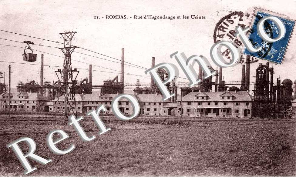 rue d'Hagondange et les usines