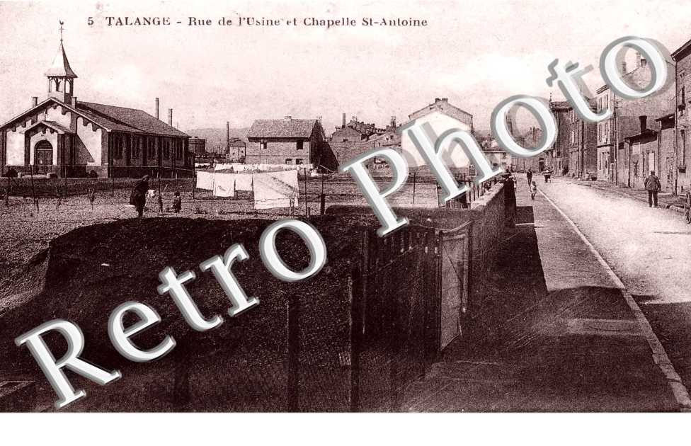 rue de l&#039;usine et chapelle Saint Antoine
