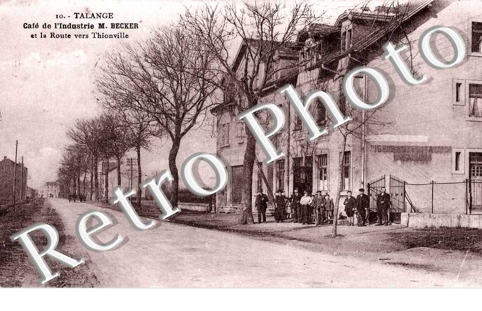Cafe de l&#039;Industrie M. Becker et la route de Thionville