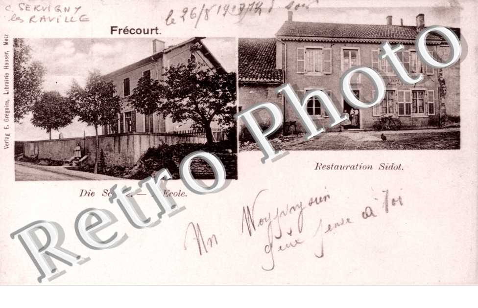 Frecourt  Restauration Sidot  l&#039;ecole