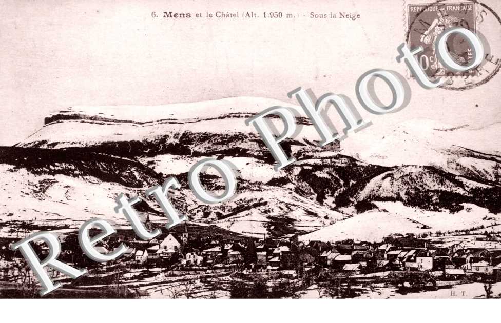 Vue generale et le Chatel sous la Neige