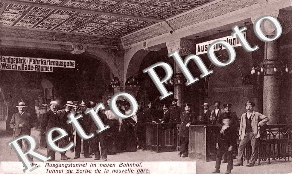Tunnel de sortie de la nouvelle gare