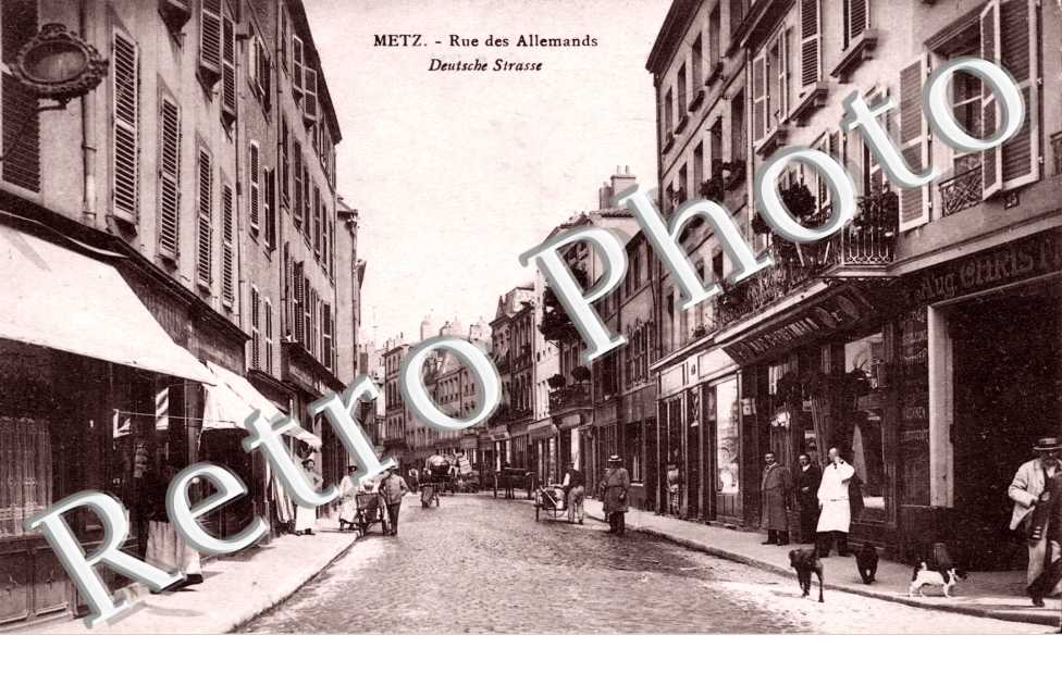 Rue des Allemands - Deutsche Strasse - carte anim