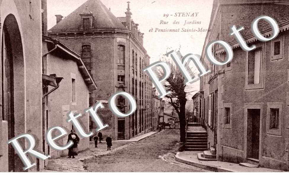 rue Des Jardins et Pensionnat Sainte Marie 