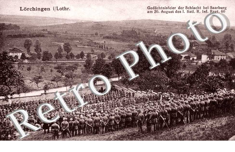 Vue générale - Gedachtnisfeier der Schlacht bei Saarburg am 20August des I. Batl. R. Inf. Regt. 60
