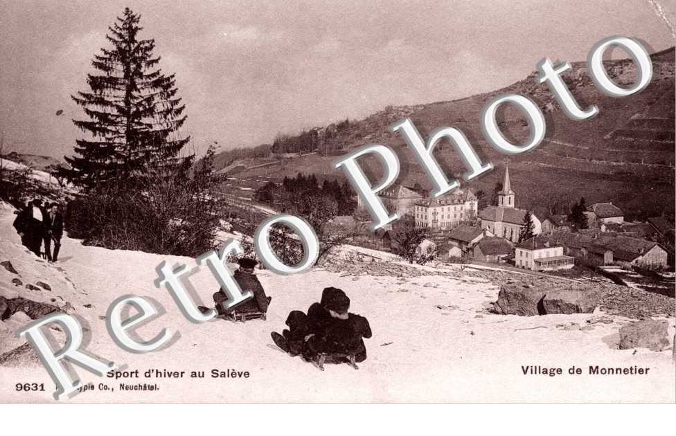 sports d&#039;hiver au Saleve  Village de Monnetier  (luge)