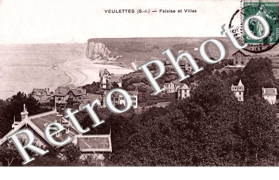 Falaise et villas