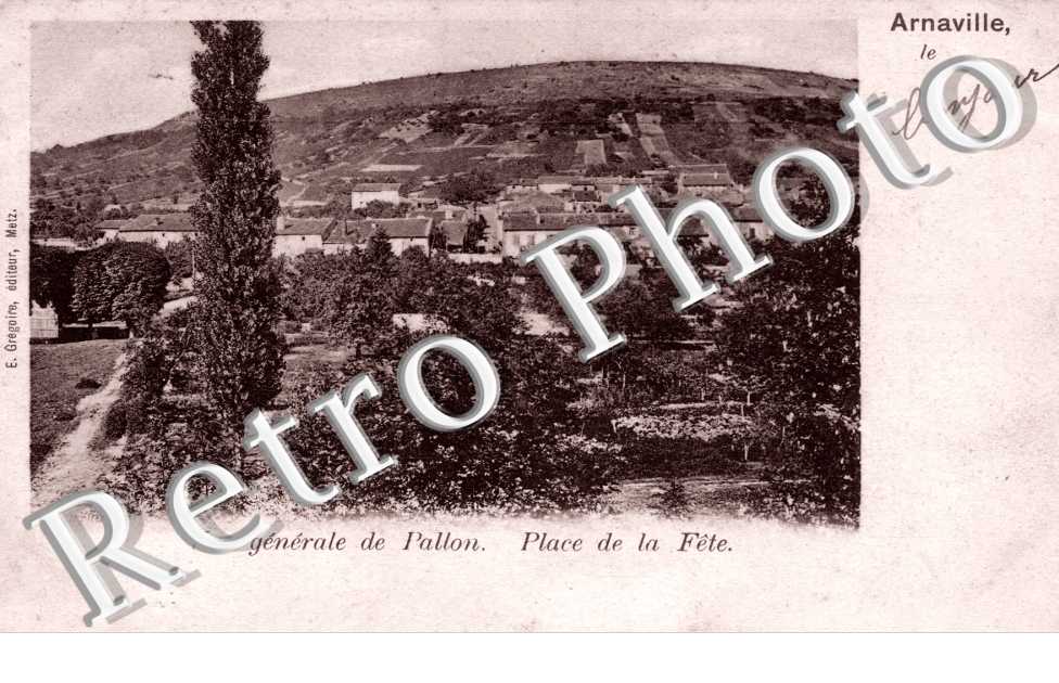 vue generale de Pallon  Place de la fete