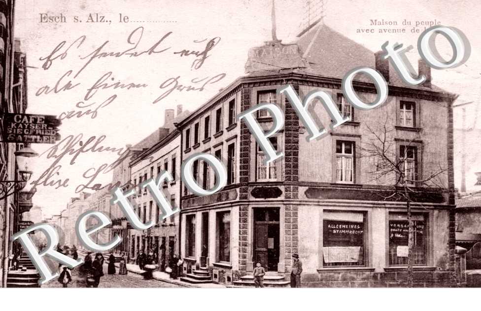 maison du peuple avec avenue de la gare