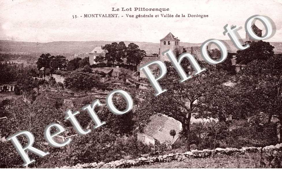 Vue generale et vallee de la Dordogne