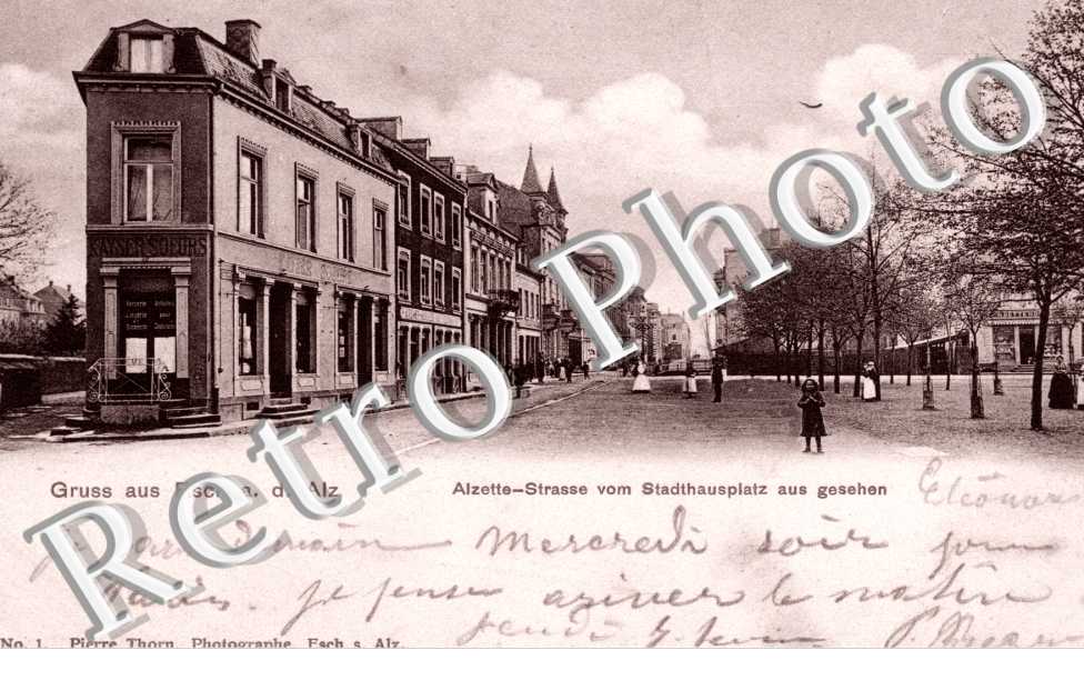 Alzette-Strasse vom Stadthausplatz aus gesehen