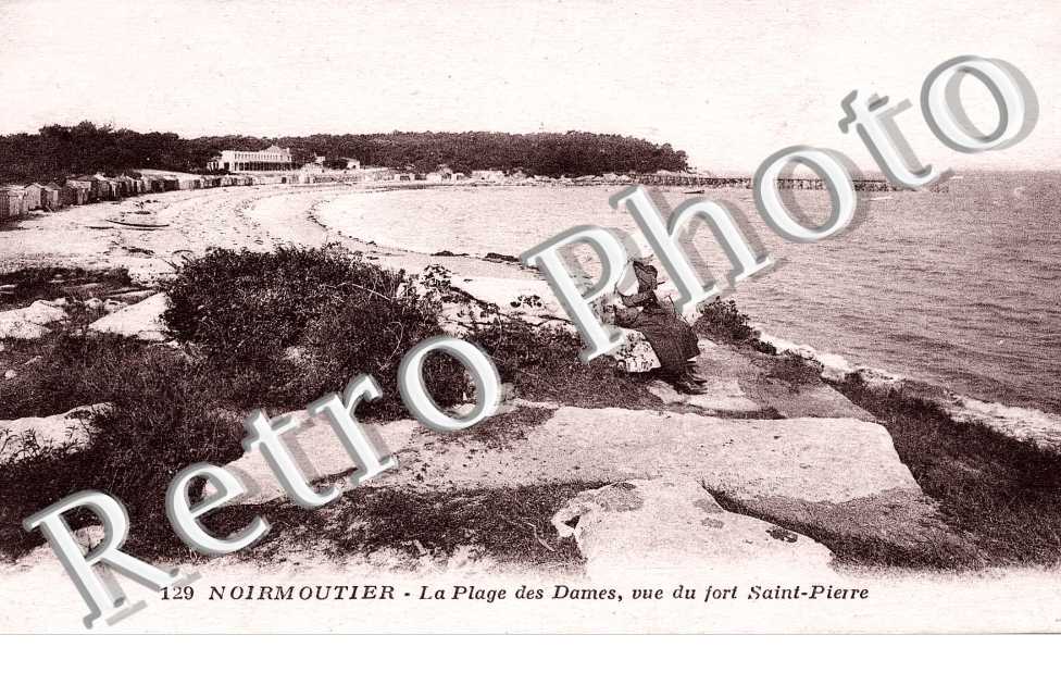 Le Bois de la Chaise la plage des Dames, vue du fort Saint-Pierre
