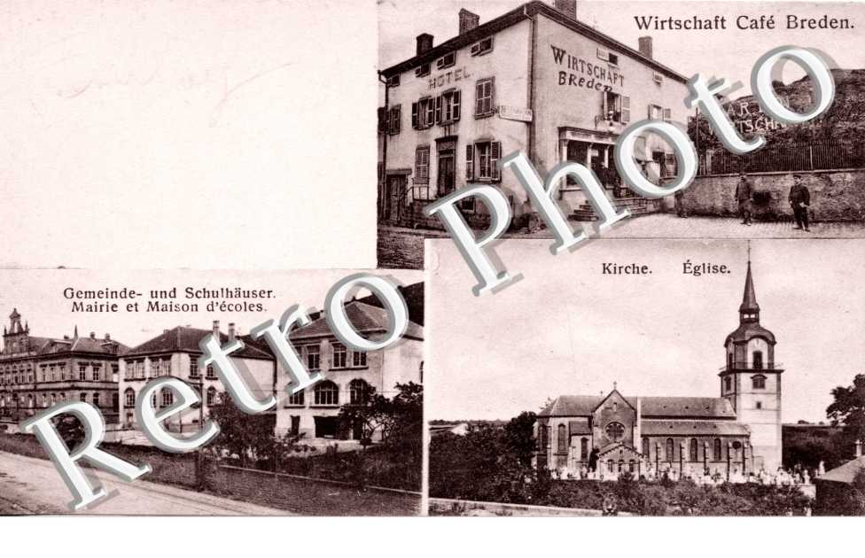 wirtschaft Cafe Breden Eglise  Mairie et maison d'ecoles