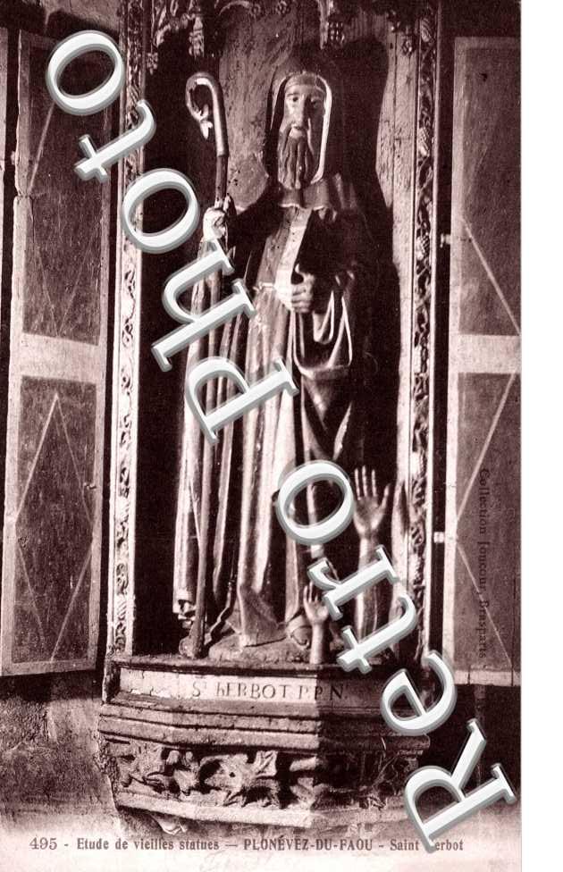 Saint Herbot, Etude de vieilles statues