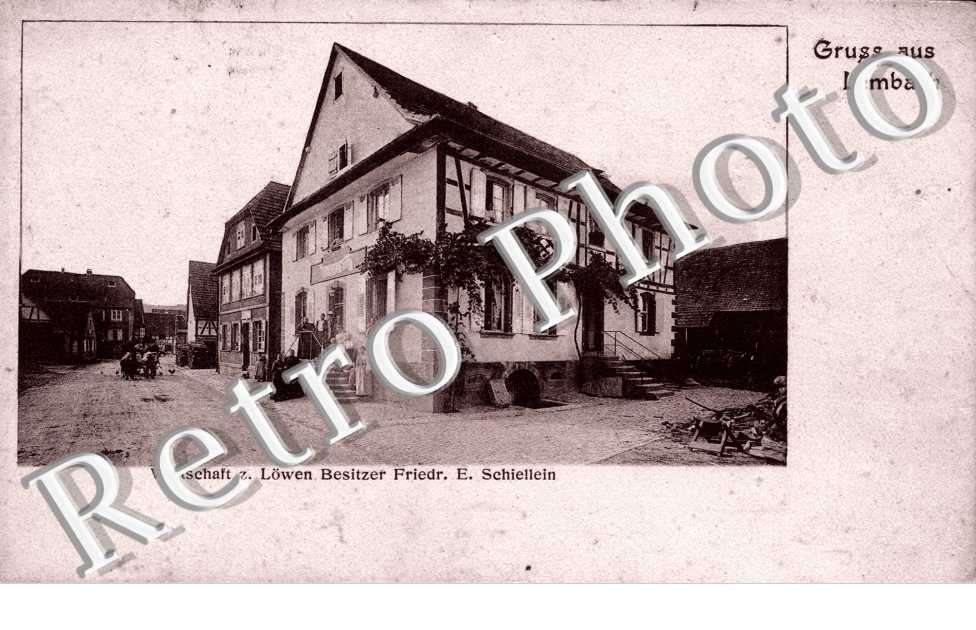 Wirtschaft z. Lowen Besitzer Friedr. E. Schiellein