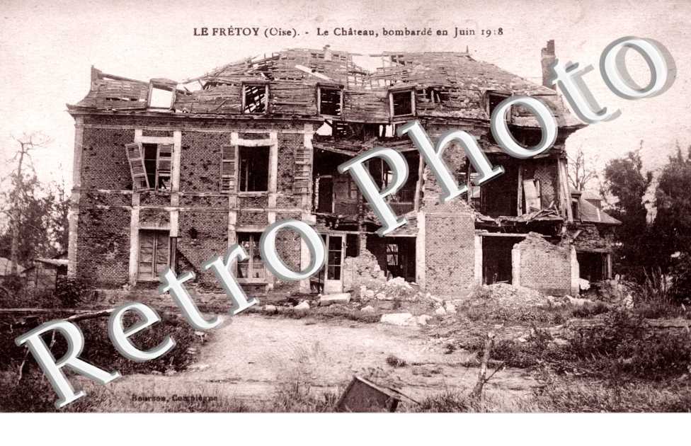 Le chateau bombarde en juin 1918