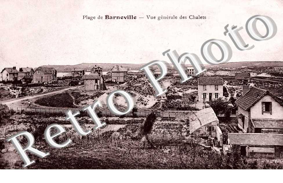 plage de Barneville Vue generale des Chalets