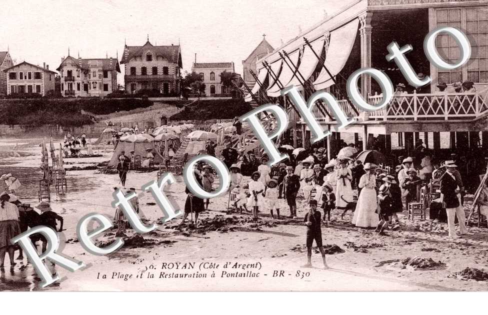 La plage et la restauration