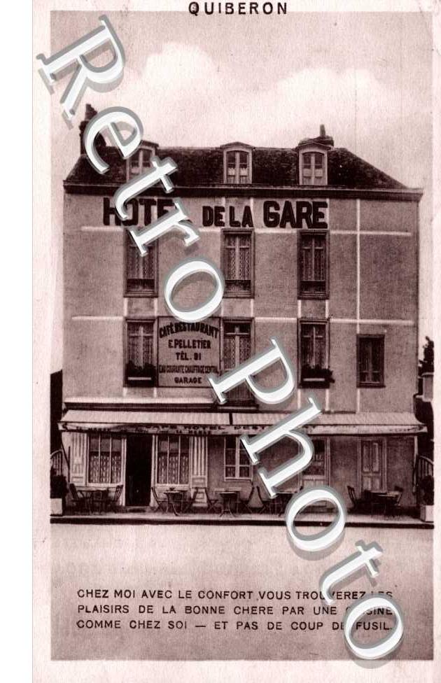 HOTEL DE LA GARE  Cafe Restaurant E. Pelletier