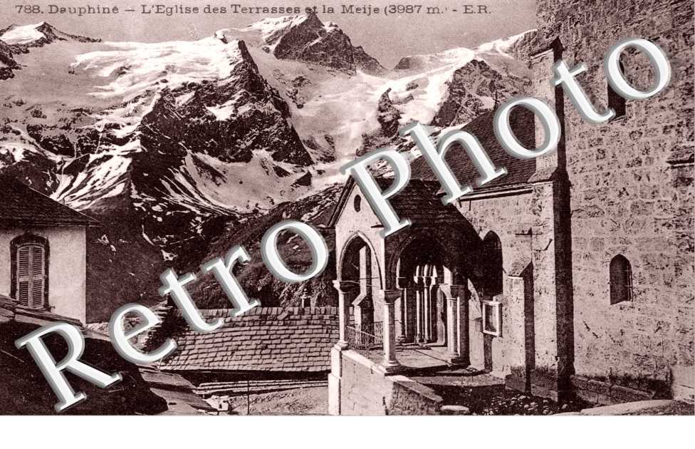 l&#039;Eglise des Terrasses et la Meije