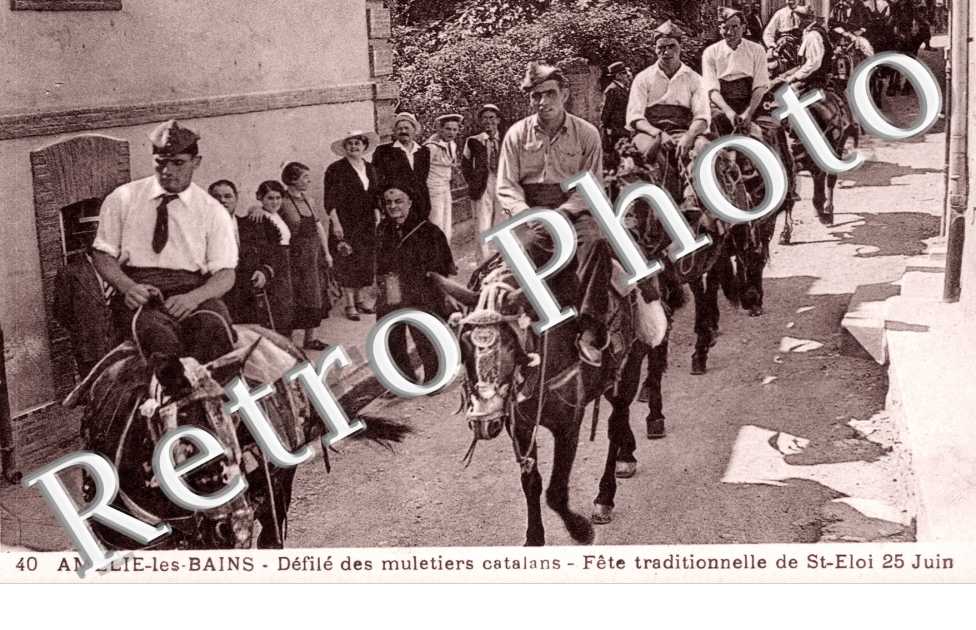 defile des muletiers catalans, fete de la Saint Eloi 25 juin