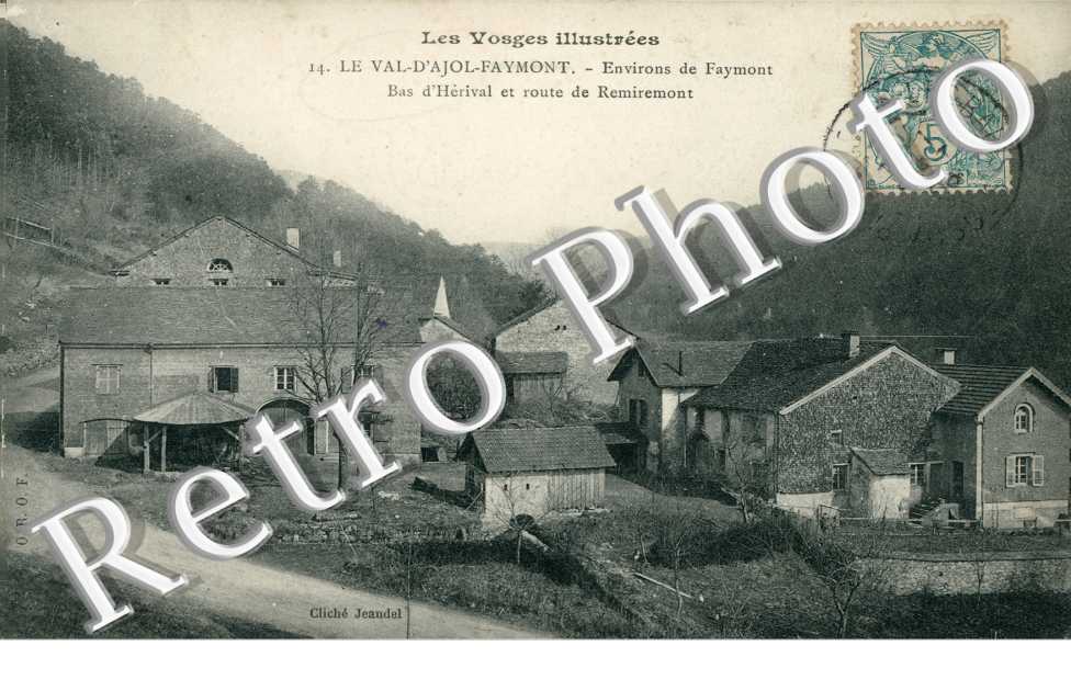 Bas d'Herival et Route de Remiremont