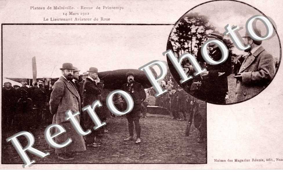 Plateau de Malzeville - revue de printemps - lieutenant aviateur de Rose