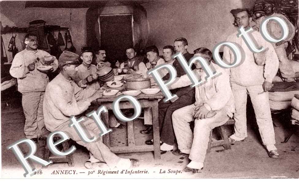 30e regiment d&#039;infanterie. la soupe