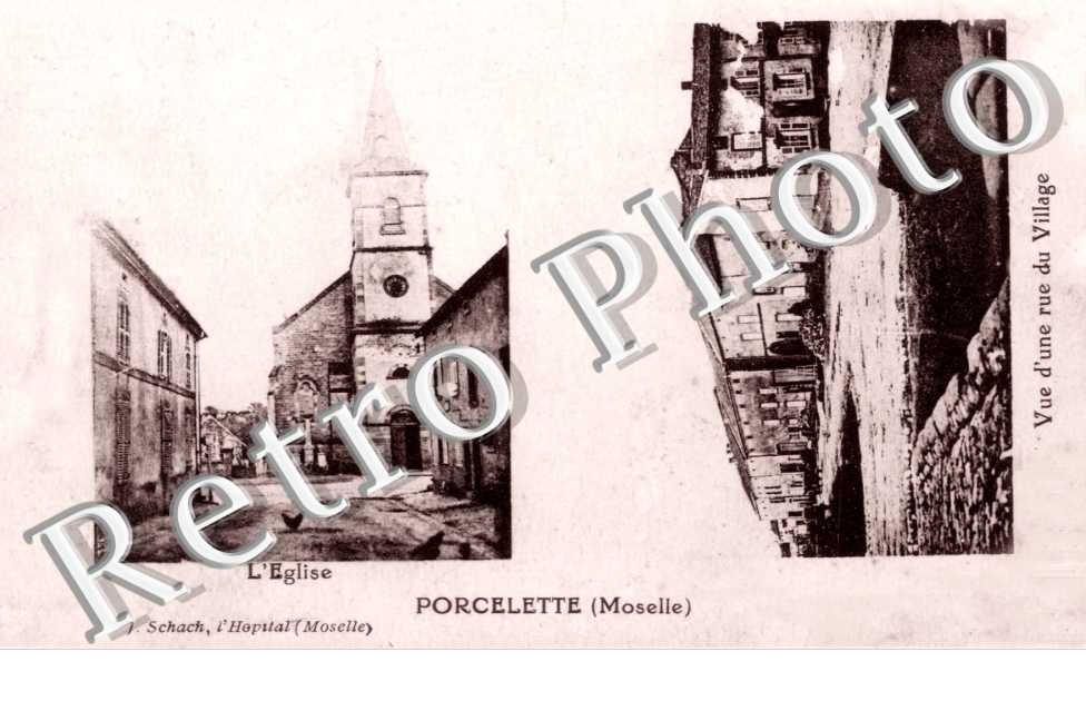 Eglise - vue d&#039;une rue du village