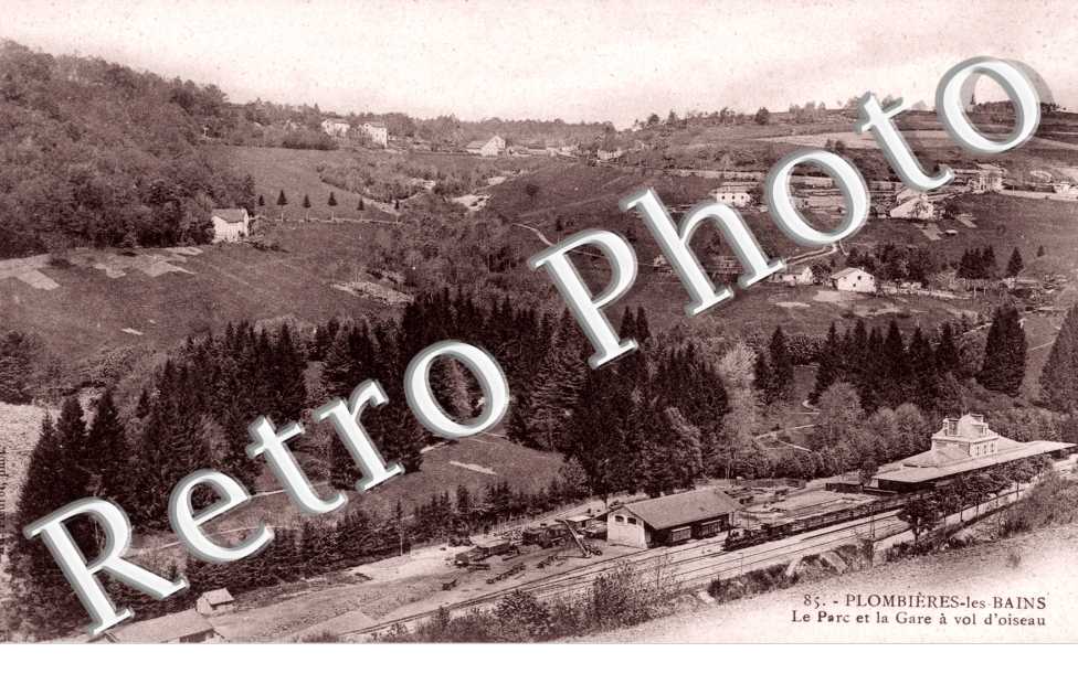 Le Parc et la Gare a Vol d'Oiseau