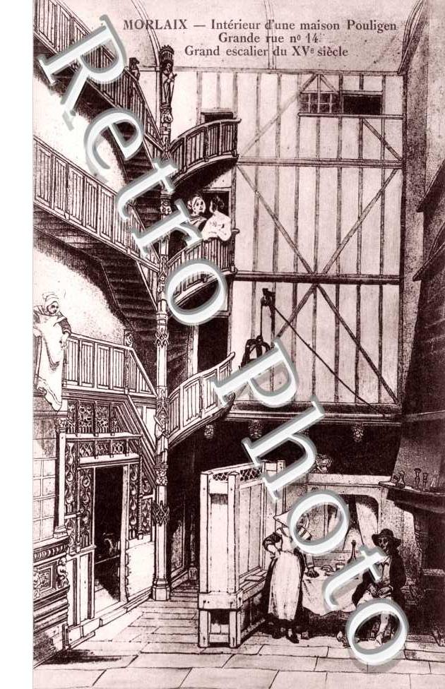 Interieur d&#039;une maison Pouligen, Grande Rue