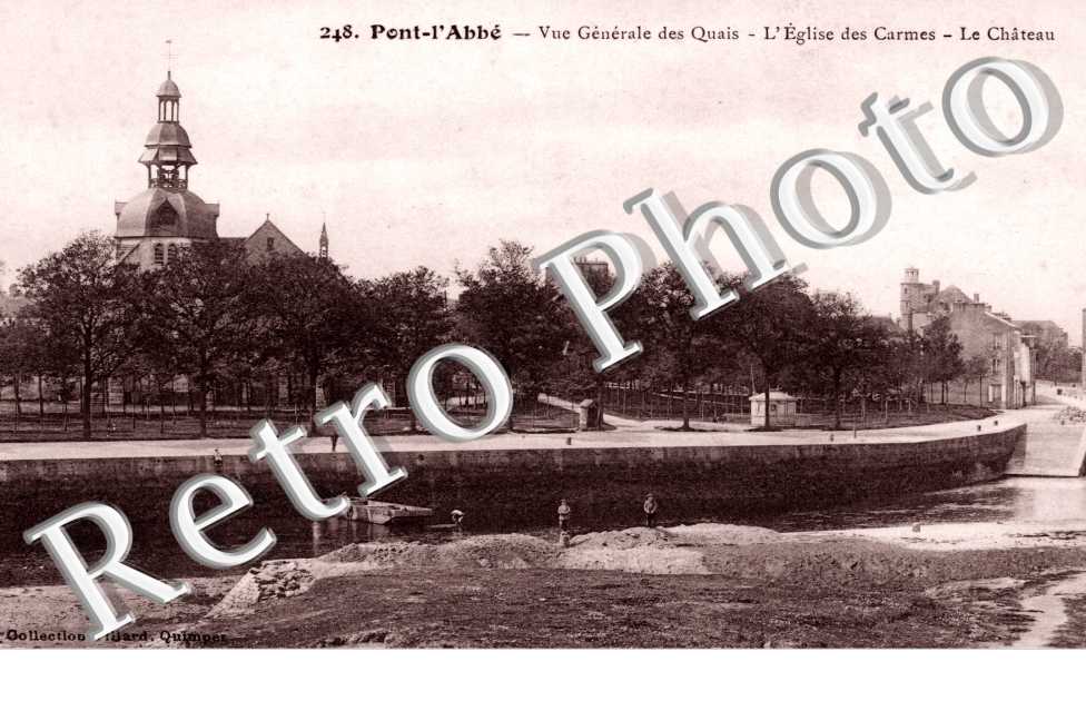 Vue Generale des Quais, l&#039;Eglise des Carmes, le Chateau