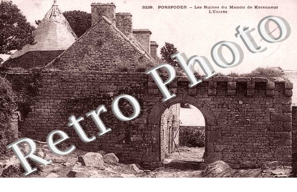 ruines du manoir de Keren neur, l&#039;entree