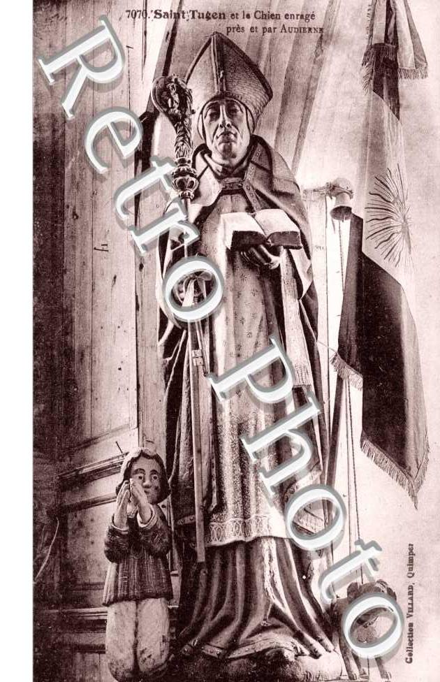 Saint-Tugen et le chien enrage