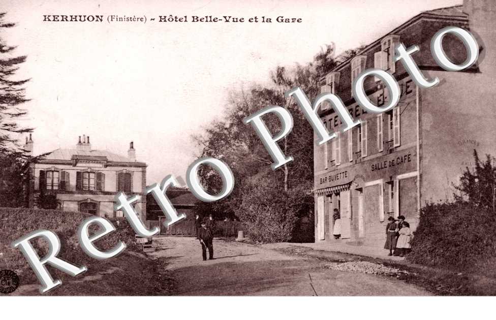 hotel Belle-Vue et la gare