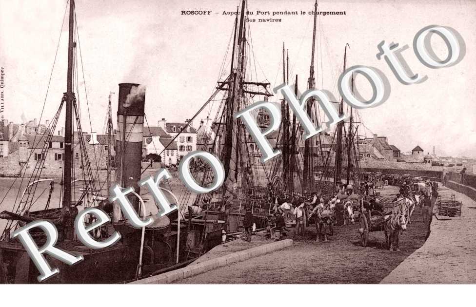Port pendant le chargement des navires