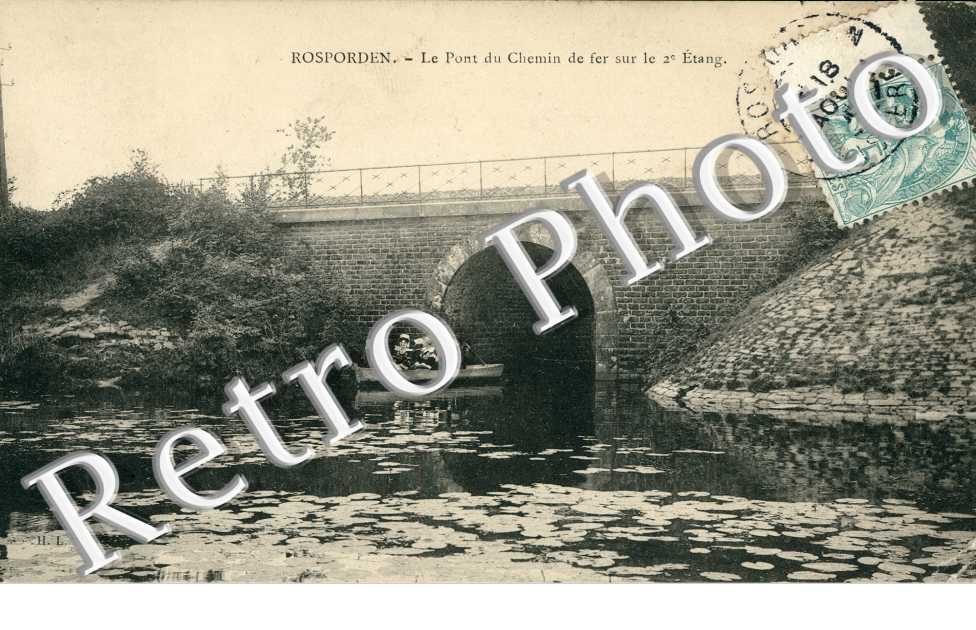 le Pont de Chemin de Fer sur le deuxieme Etang