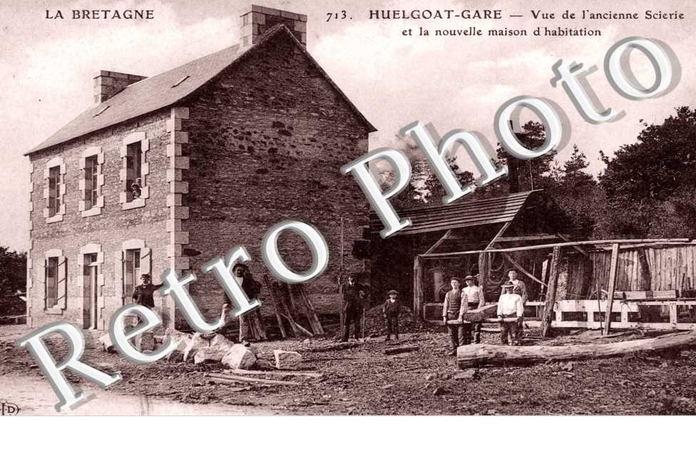 Huelgoat Gare, Ancienne Scierie et nouvelle Habitation
