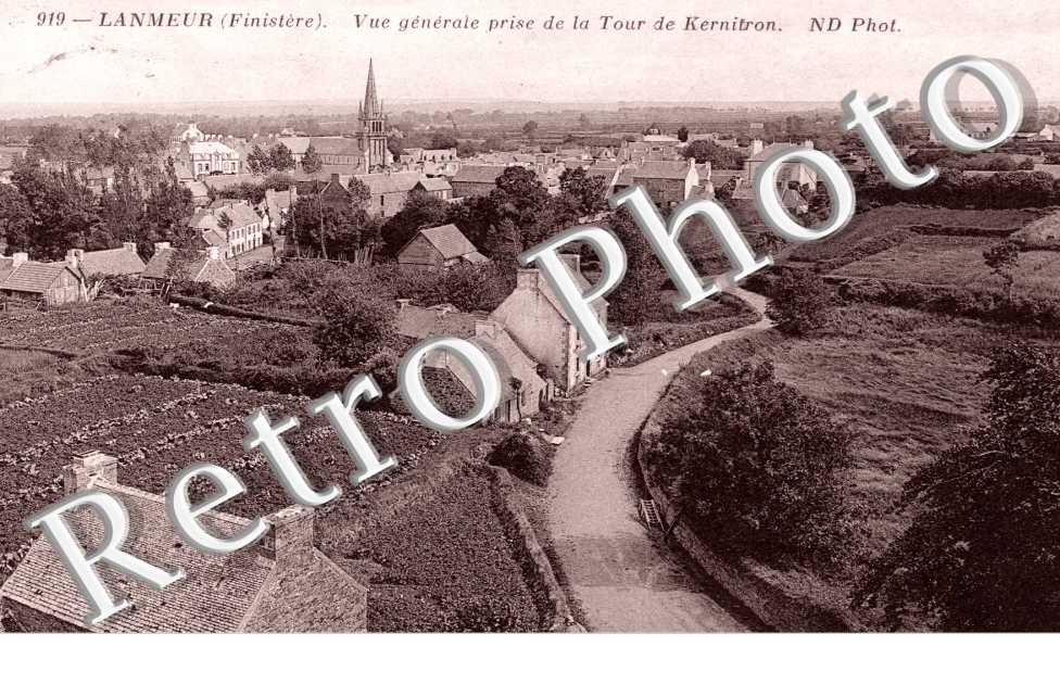 Vue generale, prise de la Tour de Kernitron