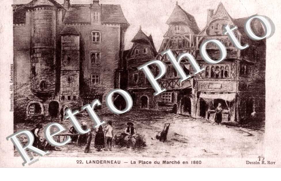 la place du marche en 1860