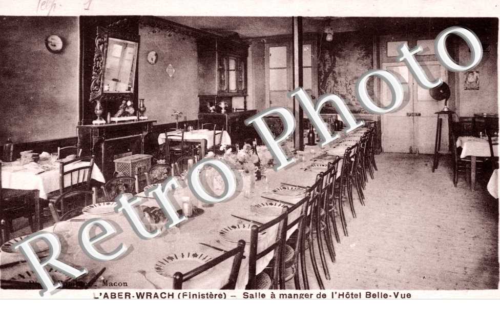 L'Aber-Wrach Salle a manger de l'hotel Belle-Vue