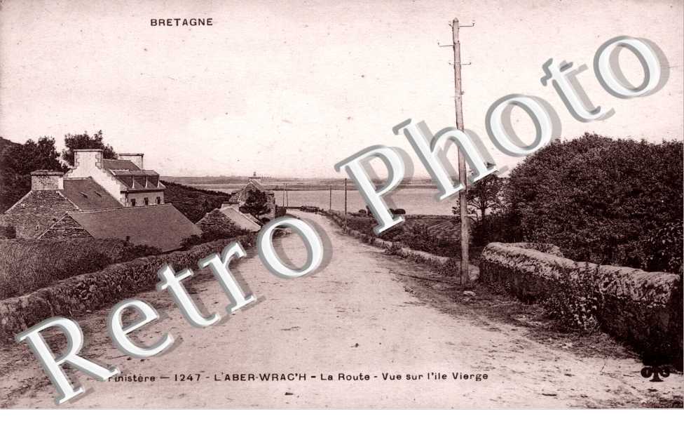 L&#039;Aber Wrach - la route - vue sur l&#039;Ile Vierge